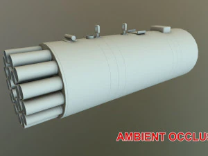 Rocket Launcher B-8V20A --129-- 3D Model