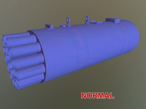 rocket launcher b-8v20a 3D 模型