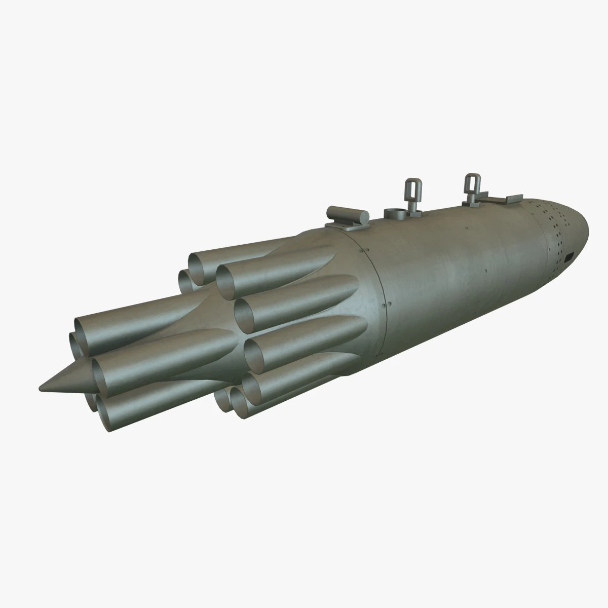 rocket launcher ub-16-57kv 3D Model .c4d .max .obj .3ds .fbx .stl .blend 