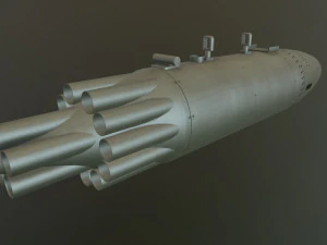 rocket launcher ub-16-57kv 3D Model