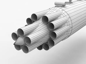 rocket launcher ub-16-57kv 3D Model