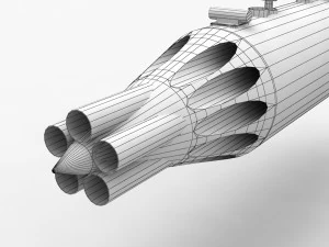 rocket launcher ub-16-57um 3D Model