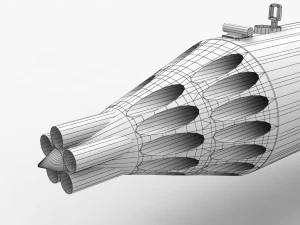 Rocket Launcher UB-32A --131-- 3D Model