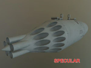 Rocket Launcher UB-32A --131-- 3D Model