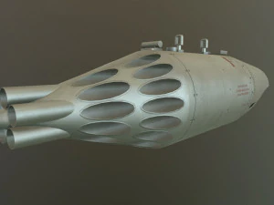 Rocket Launcher UB-32A-24 --96-- 3D Model
