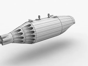 Rocket Launcher UB-32A-24 --96-- 3D Model