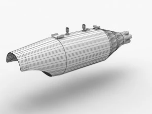 Rocket Launcher UB-32A-24 --96-- 3D Model