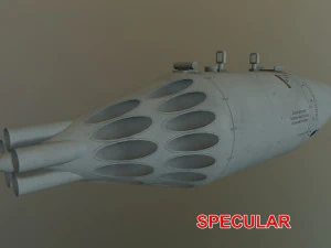 Rocket Launcher UB-32A-24 --96-- 3D Model