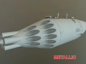 Rocket Launcher UB-32A-24 --96-- 3D Model