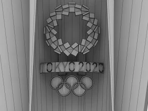 torcia olimpica di tokyo 2020 Modello 3D