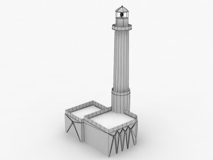 light house east mall Modèle 3D