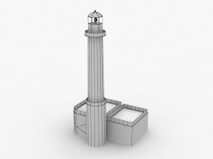 light house east mall Modèle 3D