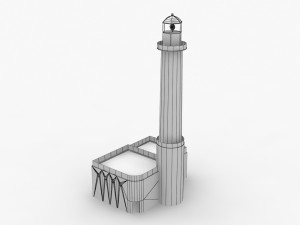 light house east mall Modèle 3D
