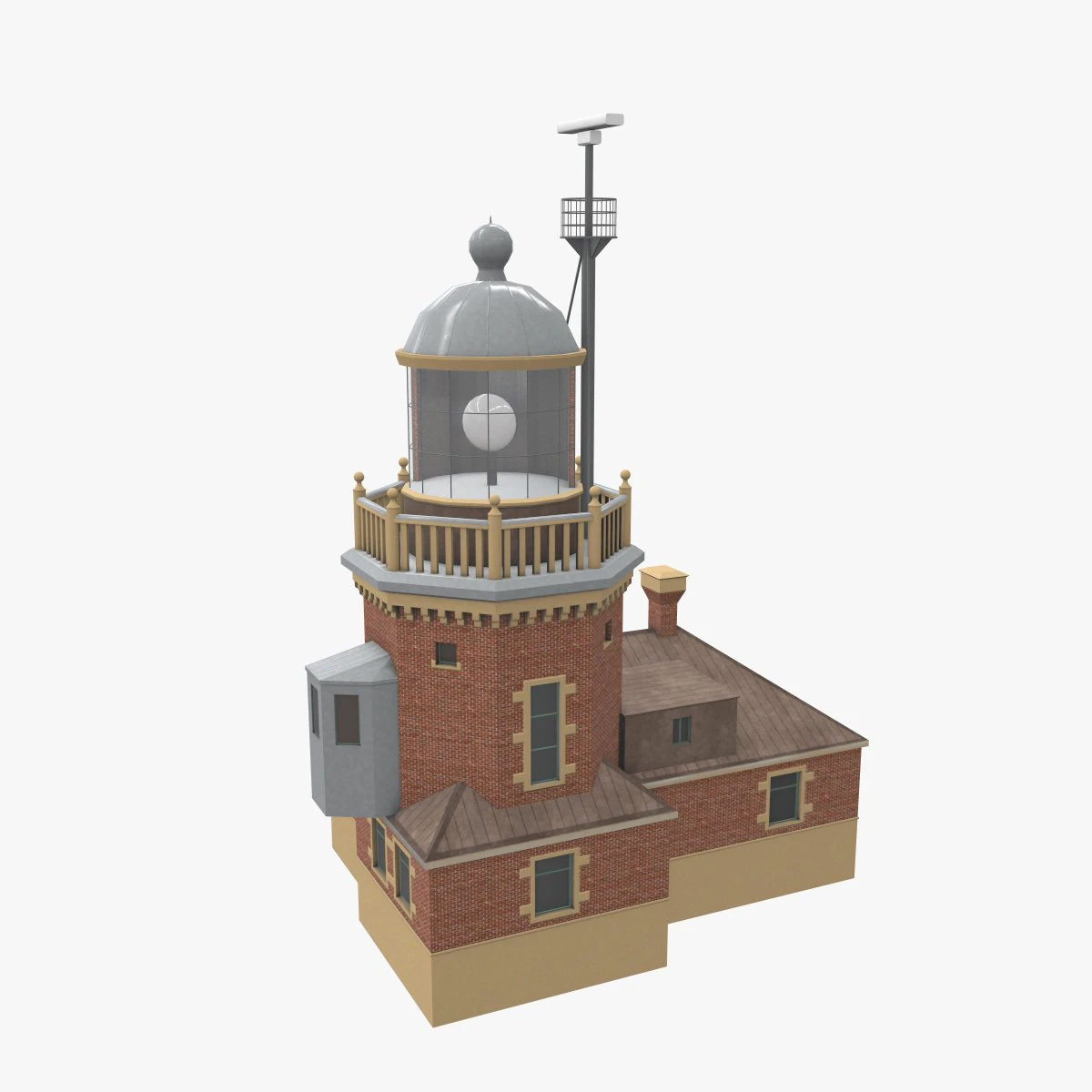 light house helsingborg 3D Model .c4d .max .obj .3ds .fbx .stl .blend 