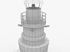 light house malmo vagbrytarbank 3D Model