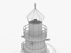 light house malmo vagbrytarbank 3D Model