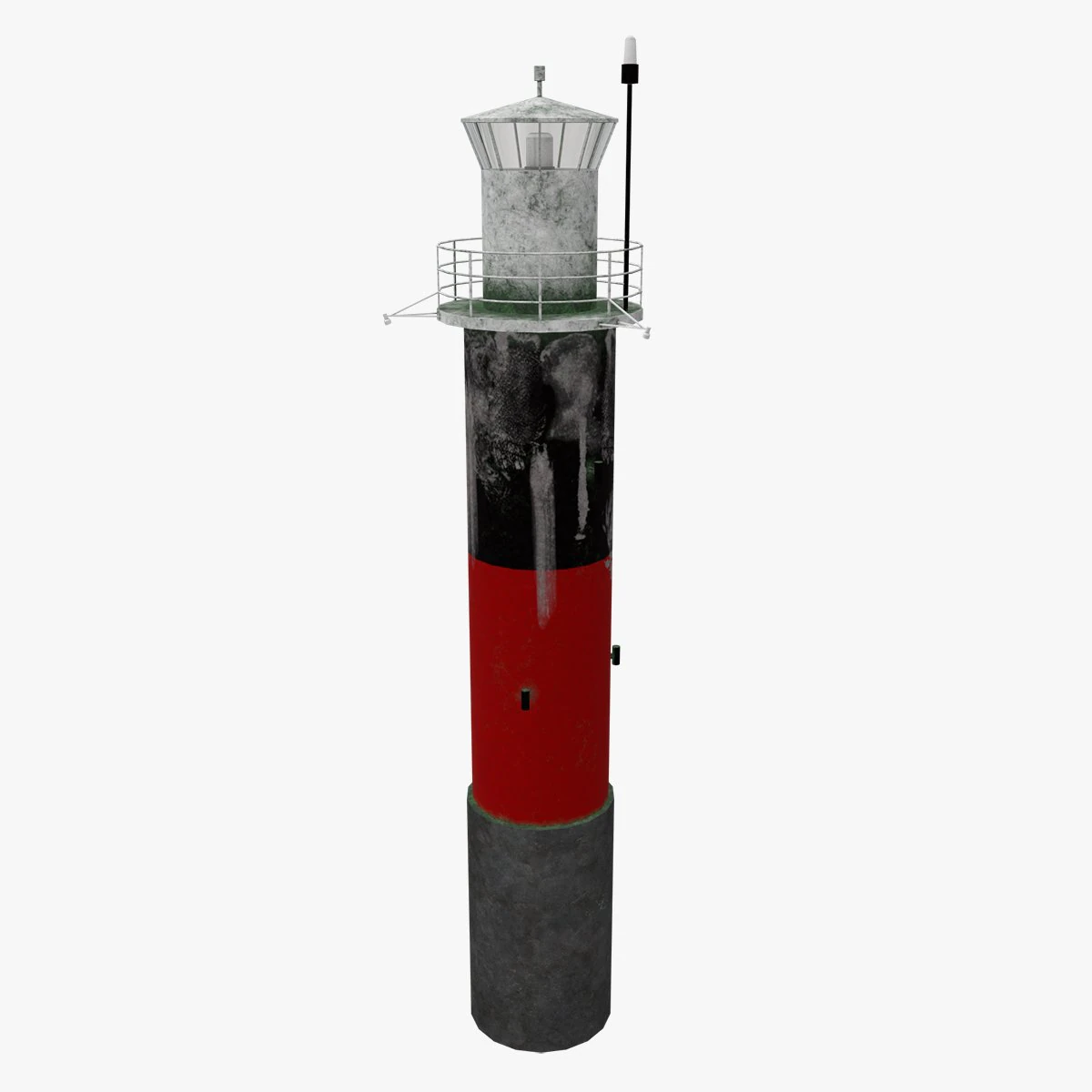 Lighthouse Pinhatten --197-- 3D Model .c4d .max .obj .3ds .fbx .stl .blend