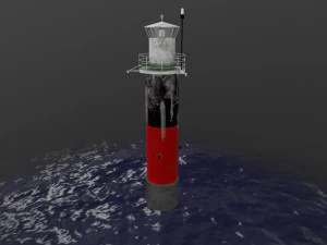 Lighthouse Pinhatten --197-- 3D Model