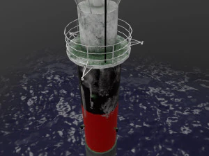 Lighthouse Pinhatten --197-- 3D Model