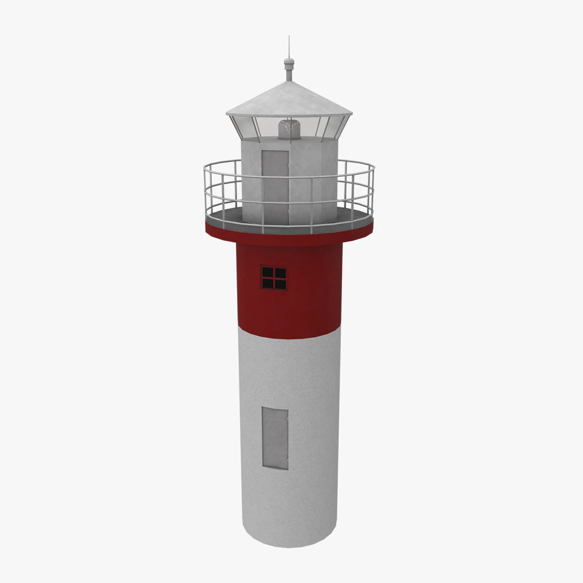 Lighthouse Sodra Udde --198-- 3D Model .c4d .max .obj .3ds .fbx .stl .blend 