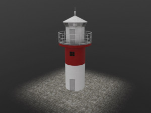 light house sodra udde Model 3D