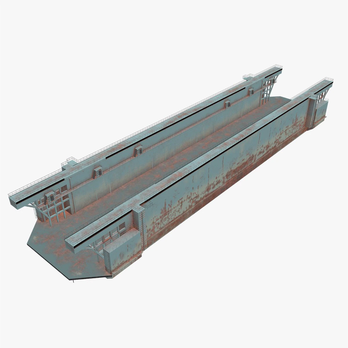 Floating Dock --206-- 3D Model .c4d .max .obj .3ds .fbx .stl .blend 