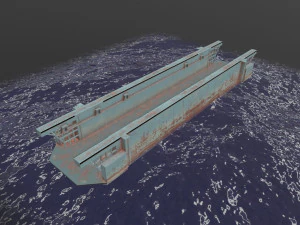 Floating Dock --206-- 3D Model