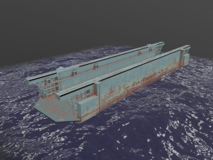 floating dock 1 3Dモデル