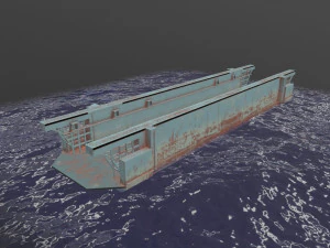 Floating Dock --206-- 3D Model
