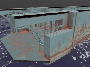floating dock 1 3Dモデル