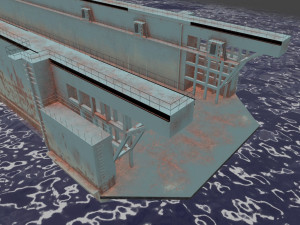 floating dock 1 3Dモデル