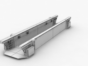 floating dock 1 3Dモデル