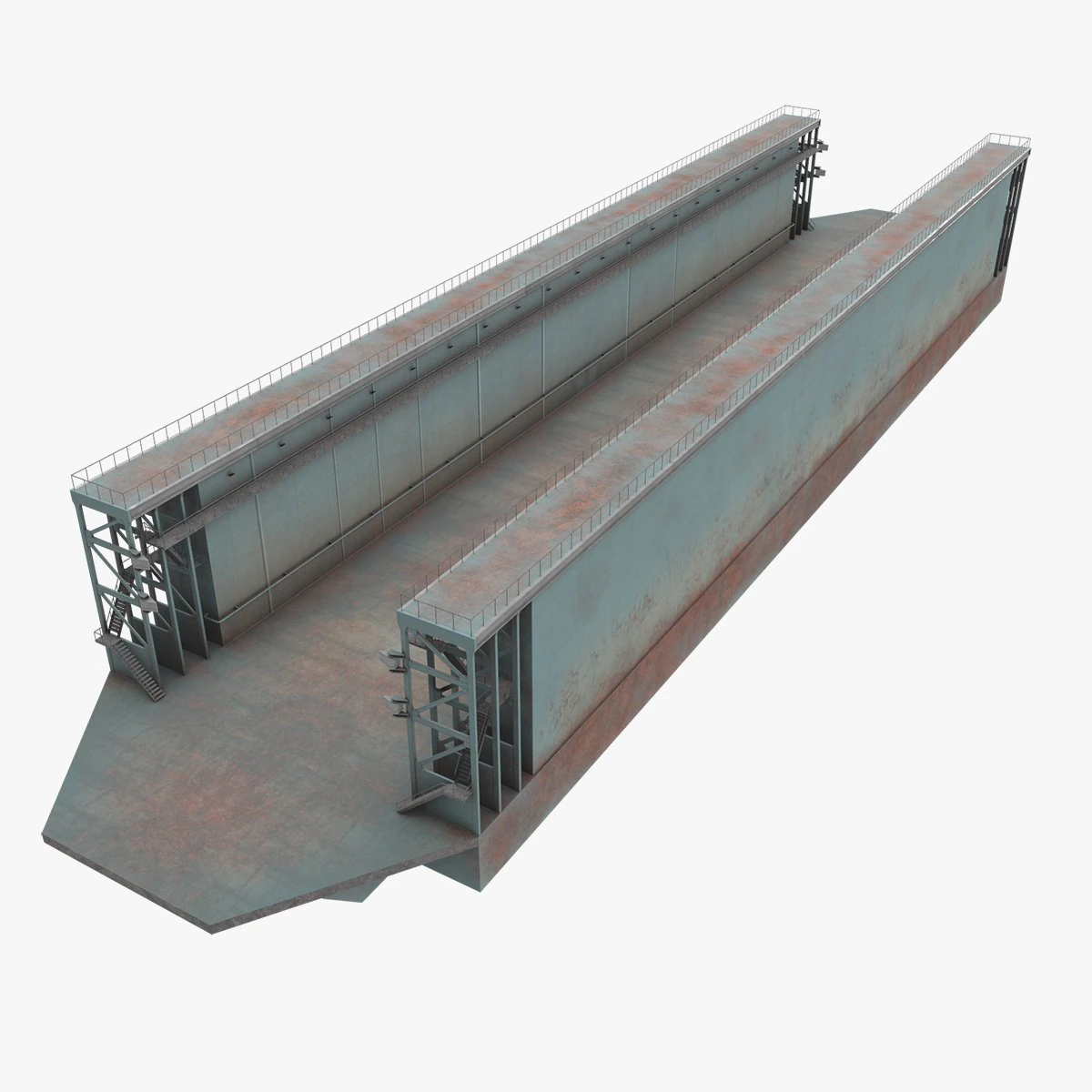 Floating Dock --207-- 3D Model .c4d .max .obj .3ds .fbx .stl .blend 
