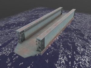 floating dock 2 Modelo 3D