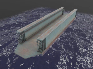 Floating Dock --207-- 3D Model