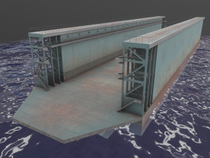 floating dock 2 Modelo 3D