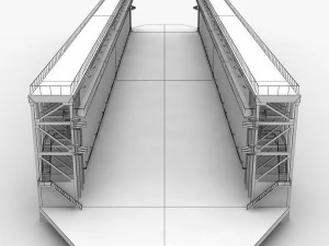 Floating Dock --207-- 3D Model