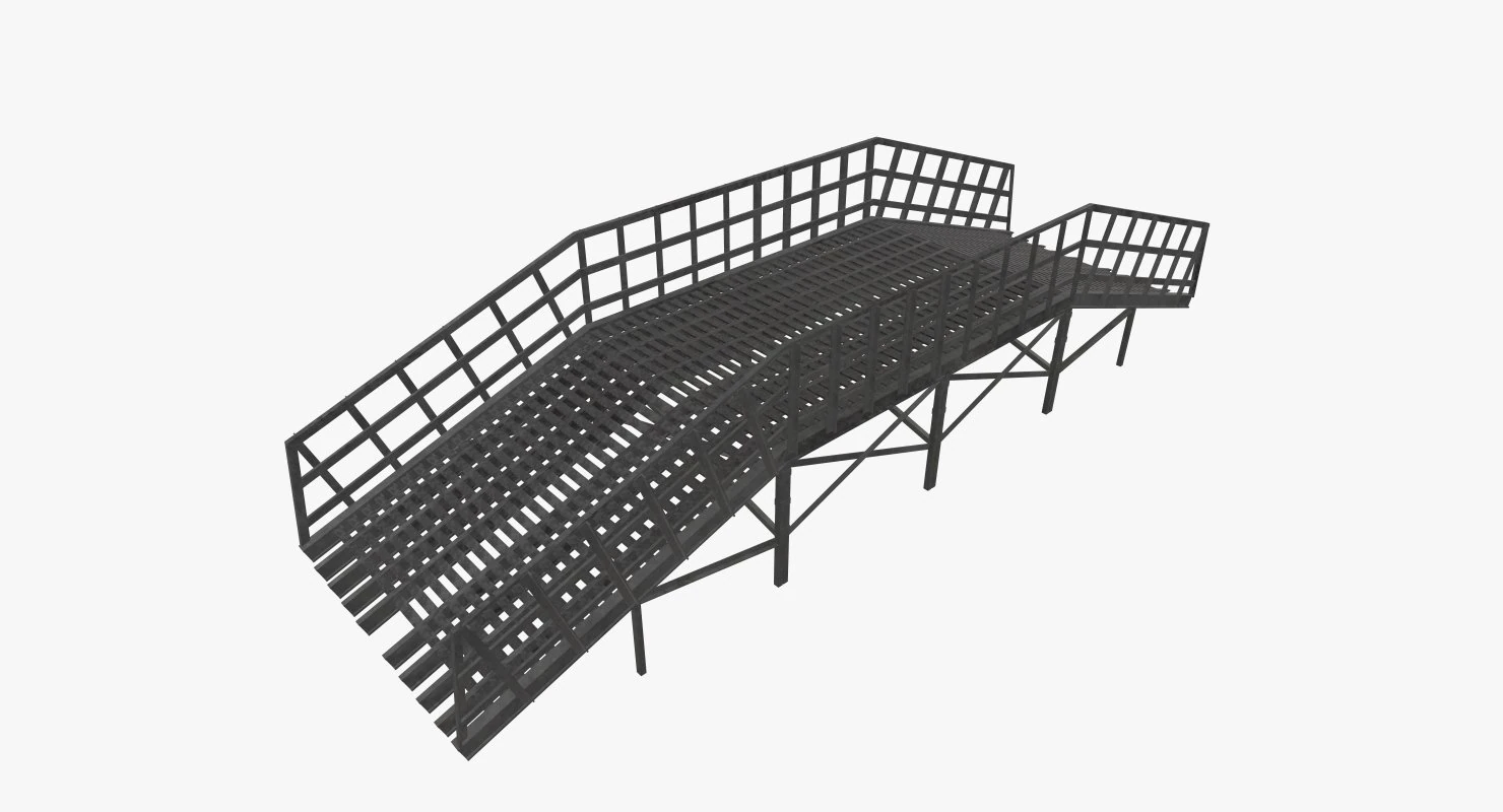 Estacade --204-- 3D Model .c4d .max .obj .3ds .fbx .stl .blend 