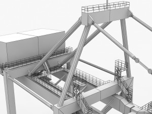 sea crane 3D-Modell