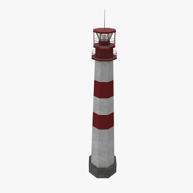 light house gelendzhikskiy 3D Model .c4d .max .obj .3ds .fbx .stl .blend 