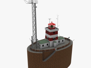 light house drogden 3D 模型