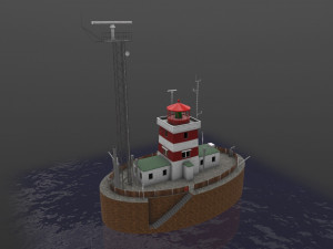 light house drogden Modello 3D