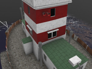 light house drogden Modello 3D