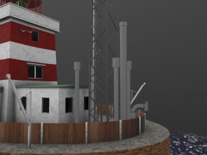 light house drogden Modello 3D
