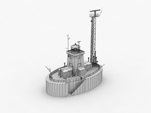 light house drogden Modello 3D