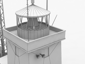 light house drogden Modello 3D