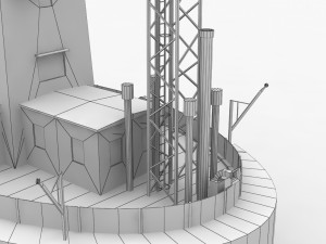 light house drogden Modello 3D