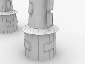 Lighthouse Helsingor --195-- 3D Model