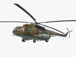 mi-8mt russian air force 3D Model