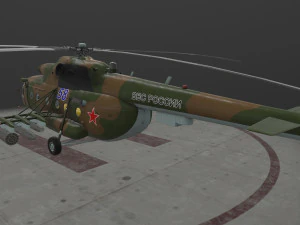 Mi-8MT Russian Air Force --231-- 3D Model